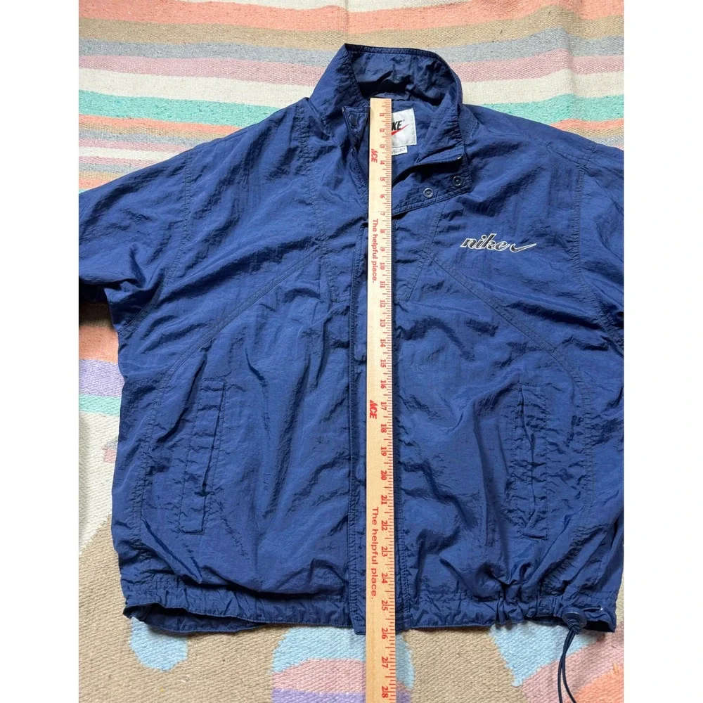 Vintage 90s Nike Embroidered Swoosh Windbreaker Jacket – L